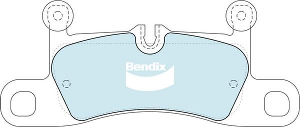 Bendix-AU DB2229 HD - Комплект спирачно феродо, дискови спирачки vvparts.bg