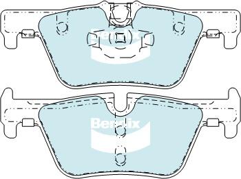 Bendix-AU DB2224 GCT - Комплект спирачно феродо, дискови спирачки vvparts.bg