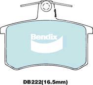 Bendix-AU DB222 EURO+ - Комплект спирачно феродо, дискови спирачки vvparts.bg