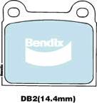 Bendix-AU DB2 EURO+ - Комплект спирачно феродо, дискови спирачки vvparts.bg