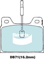 Bendix-AU DB71 GCT - Комплект спирачно феродо, дискови спирачки vvparts.bg