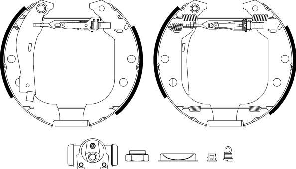 BENDIX Braking BXK2034 - Комплект спирачна челюст vvparts.bg