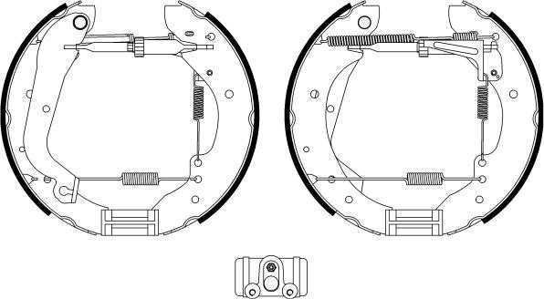 BENDIX Braking BXK2020 - Комплект спирачна челюст vvparts.bg