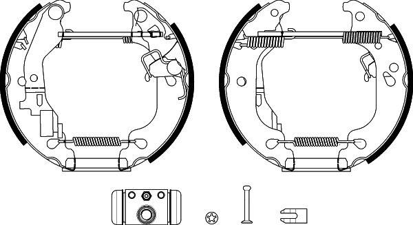 BENDIX Braking BXK2113 - Комплект спирачна челюст vvparts.bg