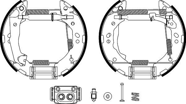 BENDIX Braking BXK2130 - Комплект спирачна челюст vvparts.bg