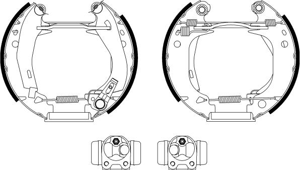 BENDIX Braking BXK2325 - Комплект спирачна челюст vvparts.bg