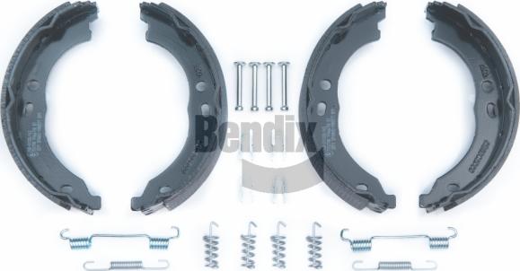 BENDIX Braking BXS1209 - Комплект спирачна челюст, ръчна спирачка vvparts.bg