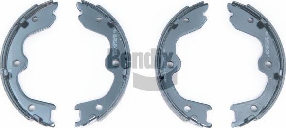 BENDIX Braking BXS1202 - Комплект спирачна челюст, ръчна спирачка vvparts.bg