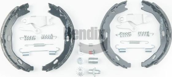 BENDIX Braking BXS1211 - Комплект спирачна челюст, ръчна спирачка vvparts.bg