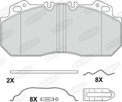 Beral 2909028004195724 - Комплект спирачно феродо, дискови спирачки vvparts.bg