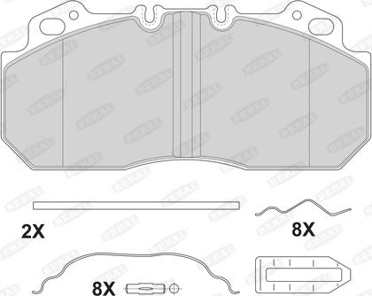 Beral 2909028004145724 - Комплект спирачно феродо, дискови спирачки vvparts.bg