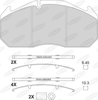 Beral 2905330004145674 - Комплект спирачно феродо, дискови спирачки vvparts.bg