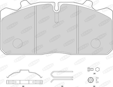 Beral 2908826004195684 - Комплект спирачно феродо, дискови спирачки vvparts.bg