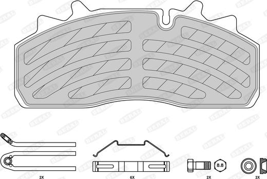 Beral 2915930004145694 - Комплект спирачно феродо, дискови спирачки vvparts.bg