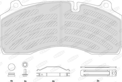 Beral 2918130004145814 - Комплект спирачно феродо, дискови спирачки vvparts.bg