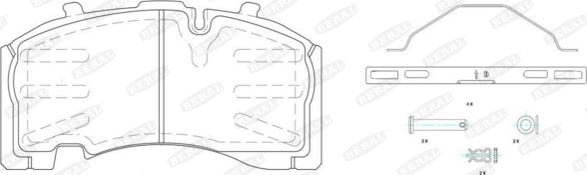 Beral 2917130004145754 - Комплект спирачно феродо, дискови спирачки vvparts.bg