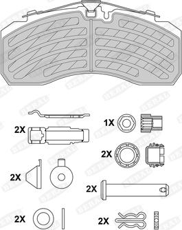 Beral 2925330004145674 - Комплект спирачно феродо, дискови спирачки vvparts.bg