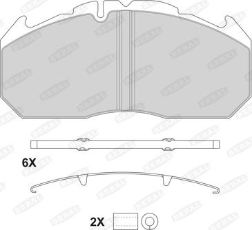 Beral 2921028004145674 - Комплект спирачно феродо, дискови спирачки vvparts.bg