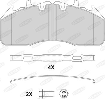 Beral 2921829004145674 - Комплект спирачно феродо, дискови спирачки vvparts.bg