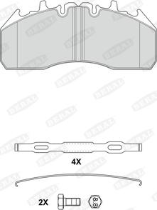 Beral 2921829004145724 - Комплект спирачно феродо, дискови спирачки vvparts.bg