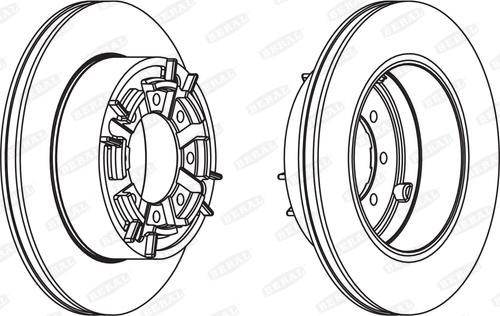 Beral BCR140A - Спирачен диск vvparts.bg