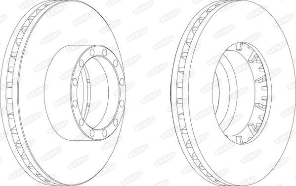 Beral BCR155A - Спирачен диск vvparts.bg