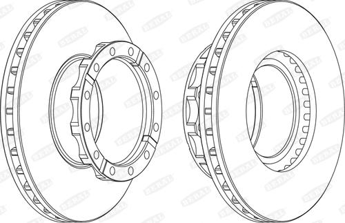 Beral BCR254A - Спирачен диск vvparts.bg