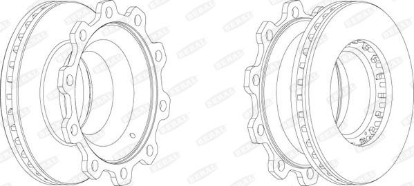 Beral BCR205A - Спирачен диск vvparts.bg