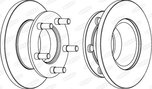 Beral BCR221A - Спирачен диск vvparts.bg