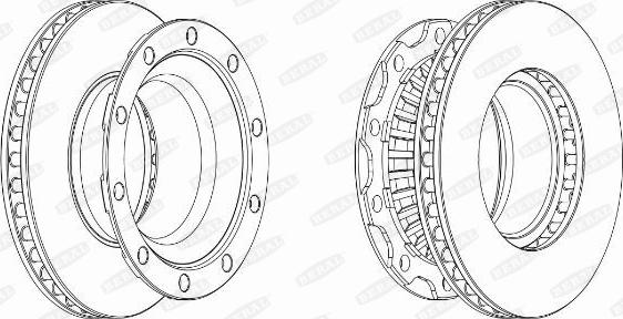 Beral BCR222A - Спирачен диск vvparts.bg