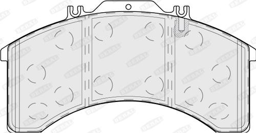 Beral BCV29011T - Комплект спирачно феродо, дискови спирачки vvparts.bg