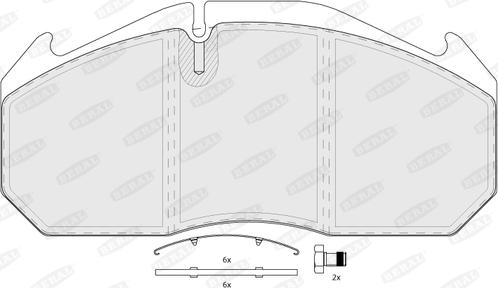 Beral BCV29083TK - Комплект спирачно феродо, дискови спирачки vvparts.bg