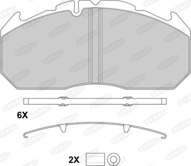 Beral BCV29030BK - Комплект спирачно феродо, дискови спирачки vvparts.bg