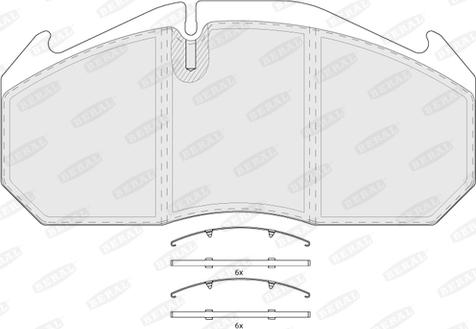 LPR 5P1152 - Комплект спирачно феродо, дискови спирачки vvparts.bg