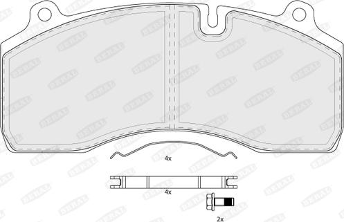 Beral BCV29181TK - Комплект спирачно феродо, дискови спирачки vvparts.bg