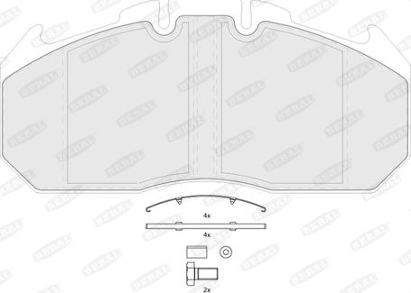 Beral BCV29131TK - Комплект спирачно феродо, дискови спирачки vvparts.bg