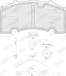 Beral BCV29264TK - Комплект спирачно феродо, дискови спирачки vvparts.bg