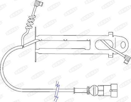 Beral FAI126 - Предупредителен контактен сензор, износване на накладките vvparts.bg