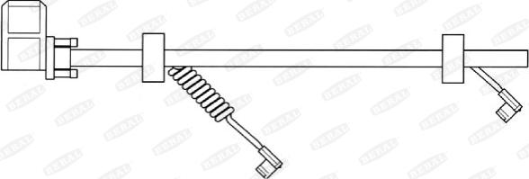 Beral UAI116 - Предупредителен контактен сензор, износване на накладките vvparts.bg