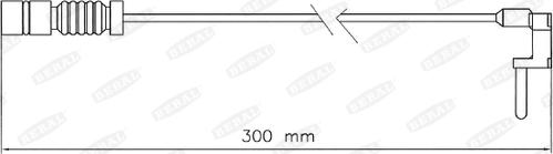 Beral UAI184 - Предупредителен контактен сензор, износване на накладките vvparts.bg