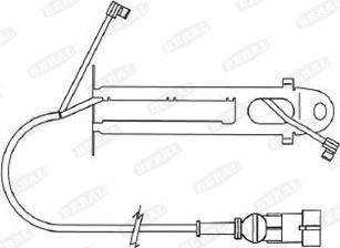 Beral UAI126 - Предупредителен контактен сензор, износване на накладките vvparts.bg