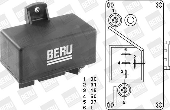 BorgWarner (BERU) GR065 - Реле, подгревна система vvparts.bg