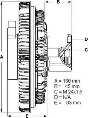 BorgWarner (BERU) LK009 - Съединител, вентилатор на радиатора vvparts.bg