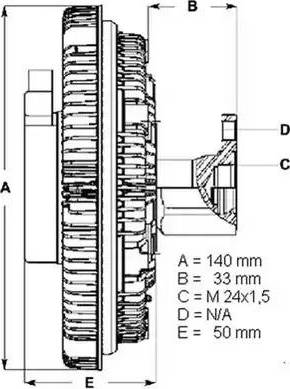 BorgWarner (BERU) LK005 - Съединител, вентилатор на радиатора vvparts.bg