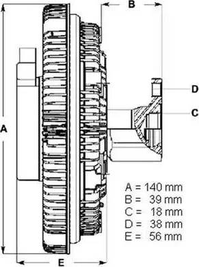 BorgWarner (BERU) LK001 - Съединител, вентилатор на радиатора vvparts.bg