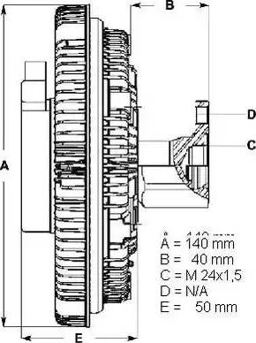 BorgWarner (BERU) LK015 - Съединител, вентилатор на радиатора vvparts.bg