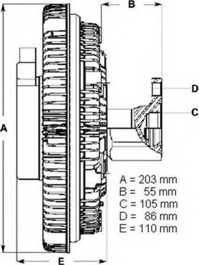 BorgWarner (BERU) LK020 - Съединител, вентилатор на радиатора vvparts.bg