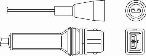 BorgWarner (BERU) OZH044 - Ламбда-сонда vvparts.bg