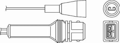 BorgWarner (BERU) OZH017 - Ламбда-сонда vvparts.bg