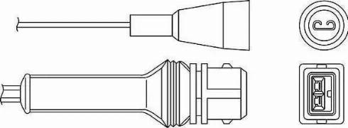 BorgWarner (BERU) OZH037 - Ламбда-сонда vvparts.bg